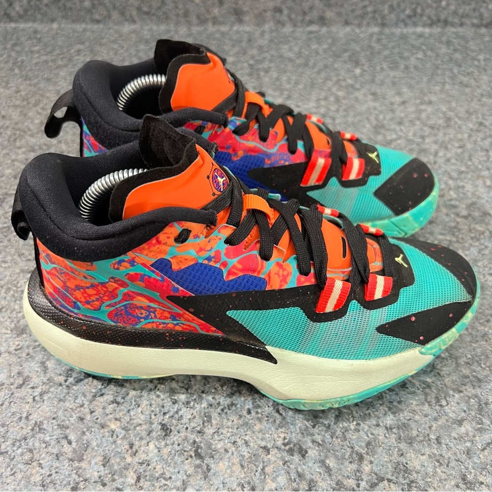 Nike Air Jordan Zion 1 Project Z Cone Black Hyper Jade DA3130-800 Youth 3.5Y